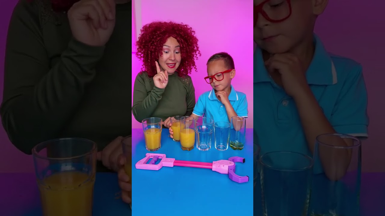 Move Orange Juice Without Touching the Glasses! 🍊 Amazing Science Trick