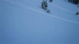 Skier-triggered test slope in the Rose Area