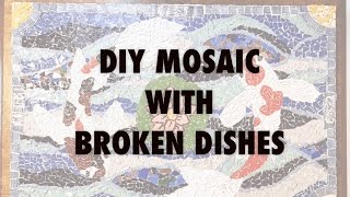 DIY Mosaic With Broken Dishes - Koi Pond