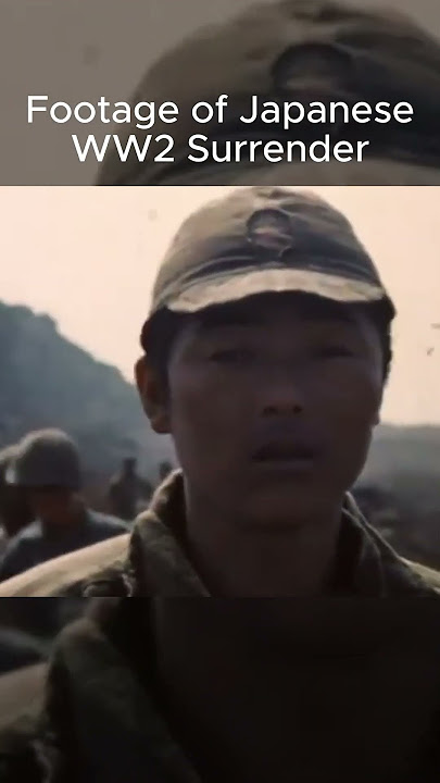 Japanese Forces Surrender to US  (Colorized)