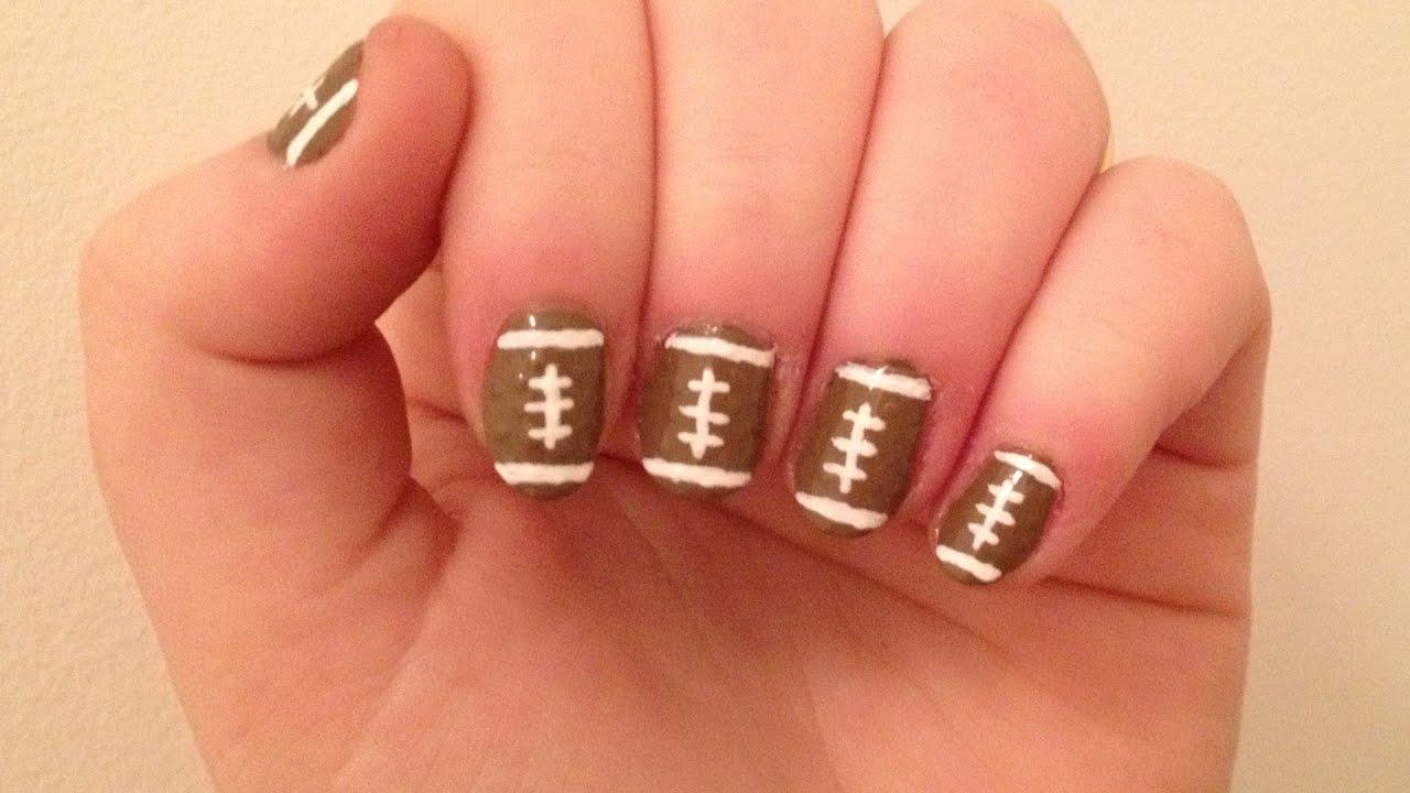 9. Football Nail Polish Designs - wide 11