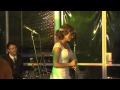 Bride sings to her husband