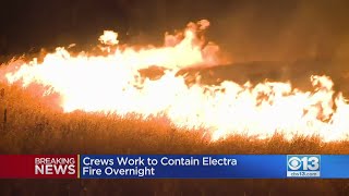 Crews Work To Contain Electra Fire Overnight