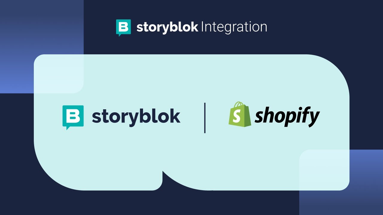 How to Integrate Shopify with Storyblok - YouTube