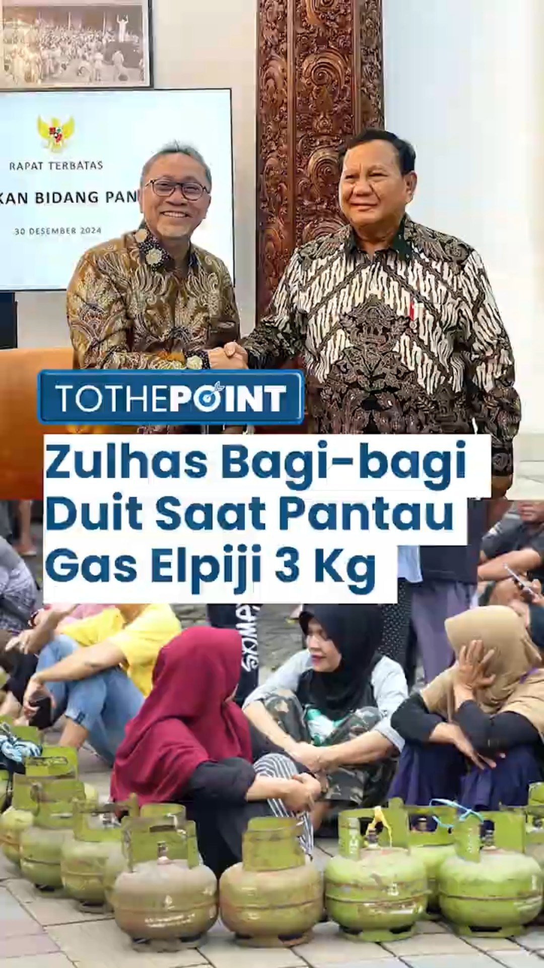 Gas Elpiji 3 Kg Terpantau Aman, Menko Pangan Zulkifli Hasan Bagi-bagi Duit Rp 100 Ribu ke Ibu-ibu!