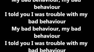 Jedward - bad behaviour - Lyrics -