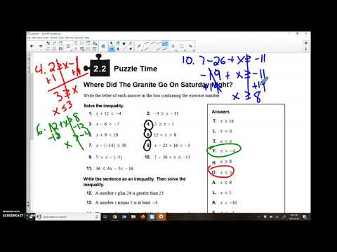 2.2 Puzzle Time - YouTube