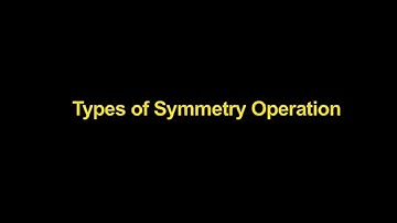 Crystals, Symmetry and Tensors - Lecture 10b - (Types of Symmetry operation) #swayamprabha #CH35SP