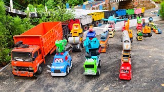 WADIDAU  !!! Mobil Truk Tronton Panjang Bongkar Mainan Mobil Mobilan Truk Molen, Bus Basuri, Ambulan