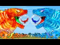 ELEMENTAL: GODZILLA WATER VS GODZILLA FIRE: Rescue Baby Kong| Godzilla Cartoon Compilation