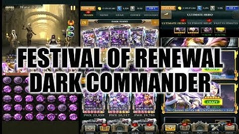 Legendary Game Of Heroes: Festival Of Renewal Event Gameplay/Team Testing (Dark Commander)
