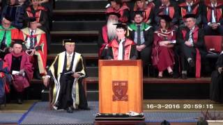 Phil Bouchet's Valedictory Address - UWA Graduation - March 16, 2016