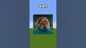 Minecraft Movie Steve 64 bits 32 bits 16 bits 8 bits 4 bits 2 bits 1 bit #shorts