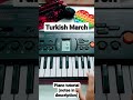 Mozart Rondo Alla Turca Turkish March İSTİKLAL MARŞ I Piano Tutorial Shorts Piano Simplypiano 