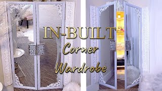 HOW TO MAKE A CORNER WARDROBE| WARDROBE FOR SMALL SPACES! SMART STORAGE SOLUTION