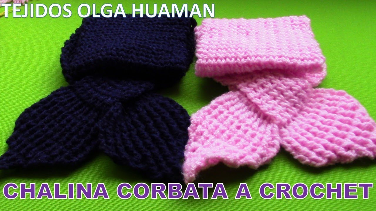 Conquistar Actual Imaginativo Chalina o Bufanda Corbata tejida a crochet o ganchillo paso a paso video  tutorial - YouTube