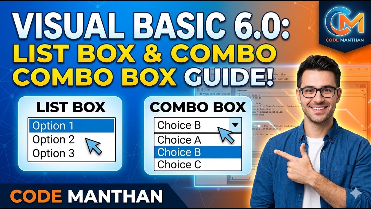 How to Use List Box and Combo Box in Visual Basic 6.0 - YouTube