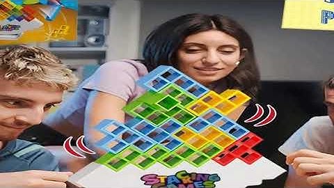Building Block Brick Toy Balance Stacked Tetra Tower Game Swing High Russian Building Bloc