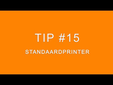 Video: De Standaardprinter Instellen