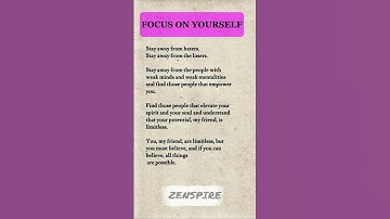 Focus on Yourself: Unlock Your Limitless Potential