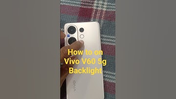 How to on Vivo V60 5g Dynamic light #v60 #vivov60