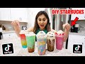 MAKING VIRAL TikTok STARBUCKS DRINKS At HOME! **they actually work** PART 3