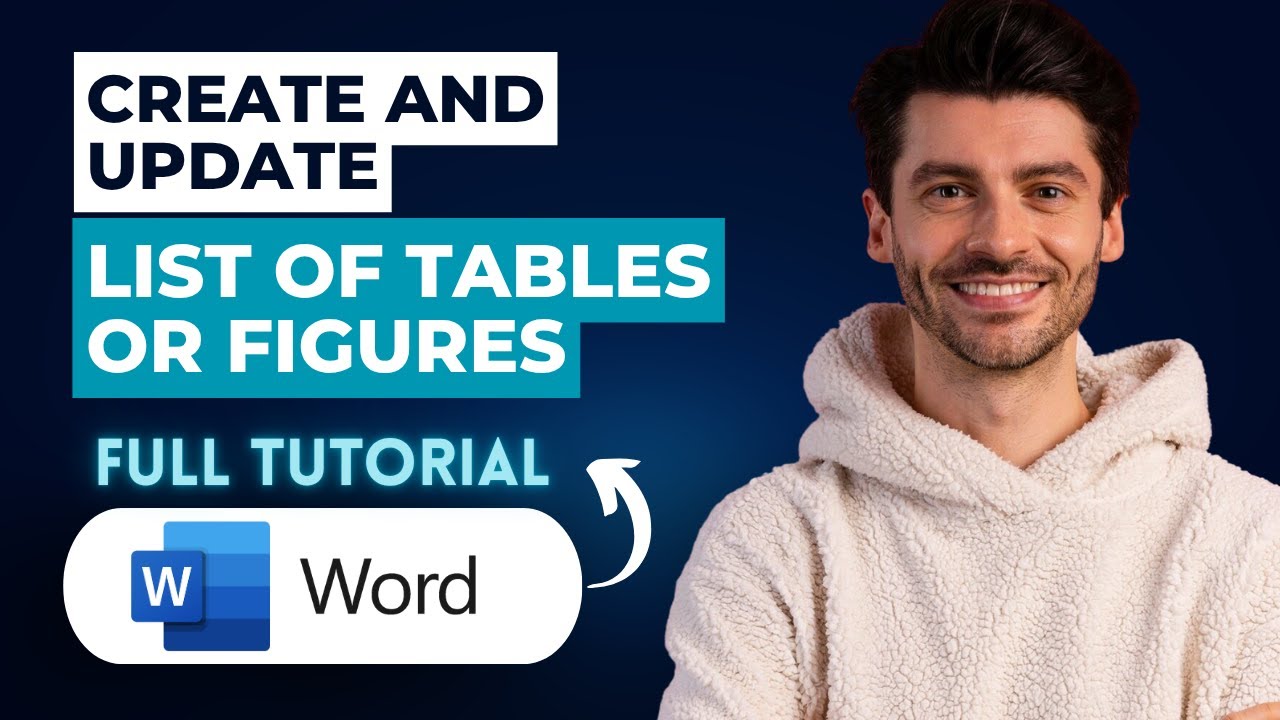 How to Create and Update a List of Tables or Figures in Microsoft Word ...
