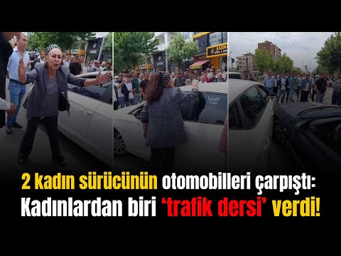 Kaza yapan kadın sürücü, çevredekilere küfür edip 'trafik dersi' verdi - Bismil Haber