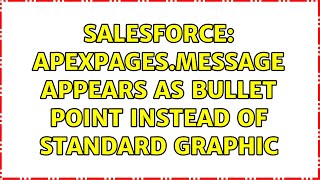Salesforce: ApexPages.Message appears as bullet point instead of standard graphic