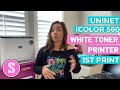 🔥Uninet IColor 560 White Toner Printer Tutorial for First Print  (Part 1)