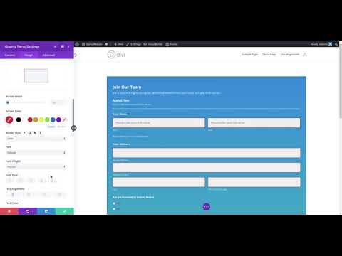 How To Style Gravityform Input Field, Input Wrapper & Placeholder In Divi