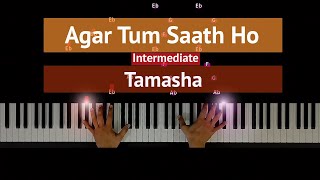 How To Play 'Agar Tum Saath Ho' (Intermediate) from Tamasha | Bollypiano (Part 1) Tutorial