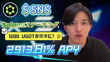 Stake SNS Coin – 高收益 Crypto Solana Name Service 2913.81% APY