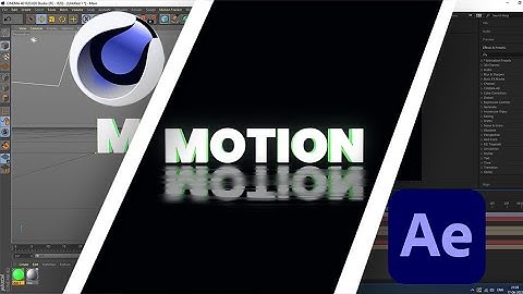 Title Animation By Using Cinema 4d and Adobe After Effects.