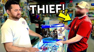 We caught a THIEF in the GAME STORE