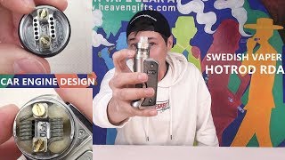Swedish Vaper Hotrod 24Mm Rda Car Engine Design And Great Performance