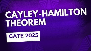 GATE2025|CAYLEY-HAMILTON THEOREM #gatephysicalscience #gateexam
