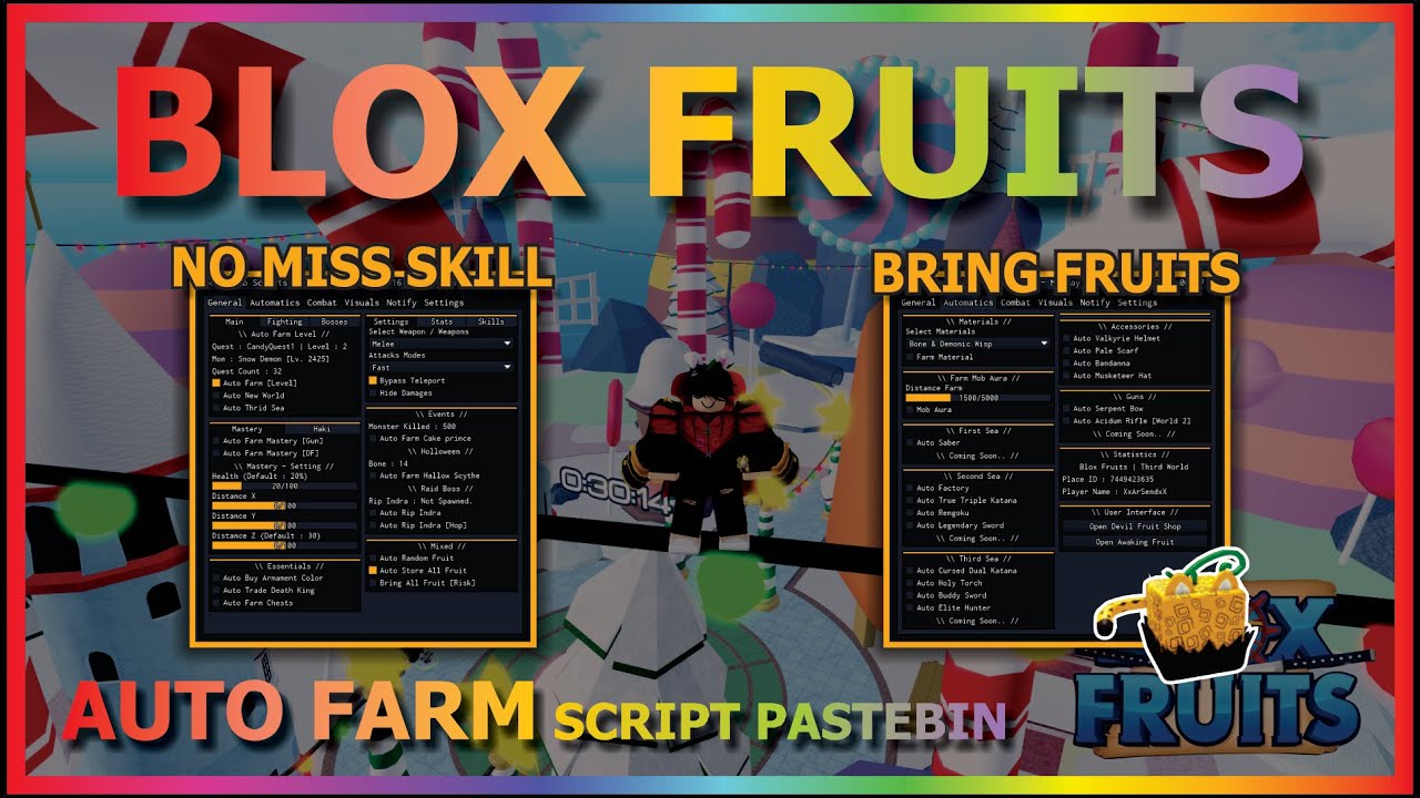 Blox Fruits Pastebin Script - Auto Farm, Race, Auto Saber