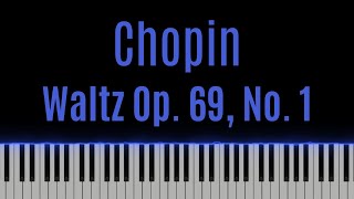 Chopin, Waltz Op. 69, No. 1