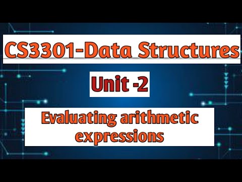 Evaluating arithmetic expressions in data structures tamil||CS3301||Anna university reg-2021. #cse