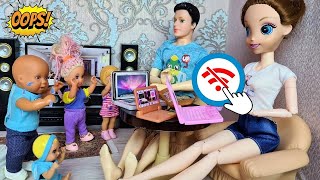 Веселая семейка смешные куклы Даринелка сборник, 24 часа без интернета катя и макс.