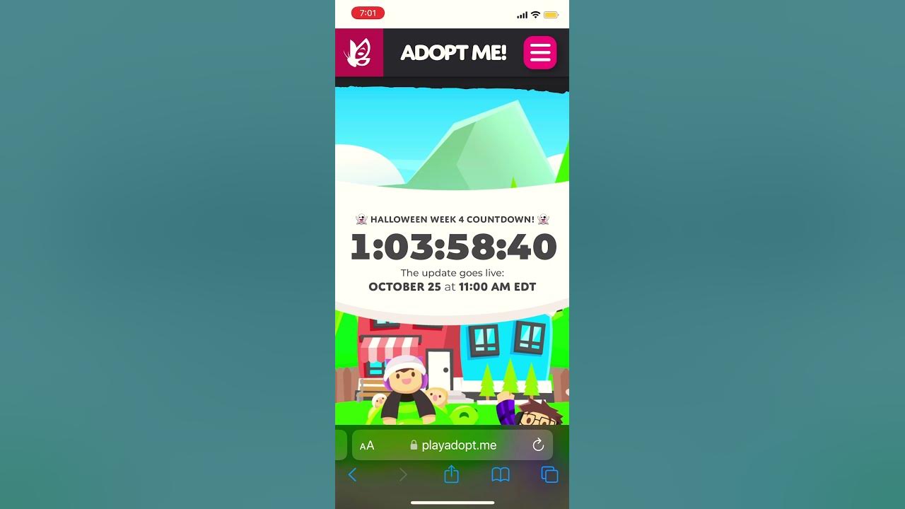 ADOPT ME HALLOWEEN WEEK 4 COUNTDOWN adoptmeroblox preppy adoptme 