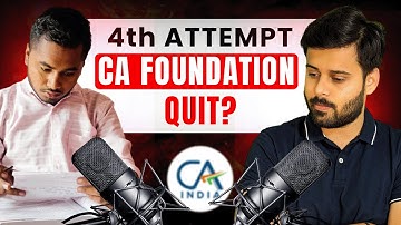 MULTIPLE CA Foundation ATTEMPT Student || Listen This