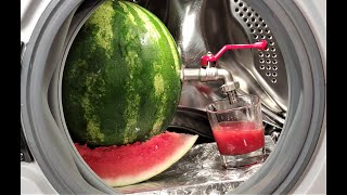 Experiment - Watermelon Juice Maker- in my Washing Machine - centrifuge