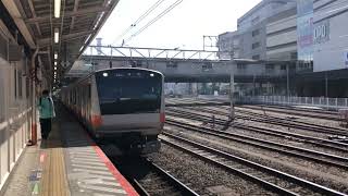 【ダイヤ改正前に離脱】E233系T71編成 高尾行 八王子発車