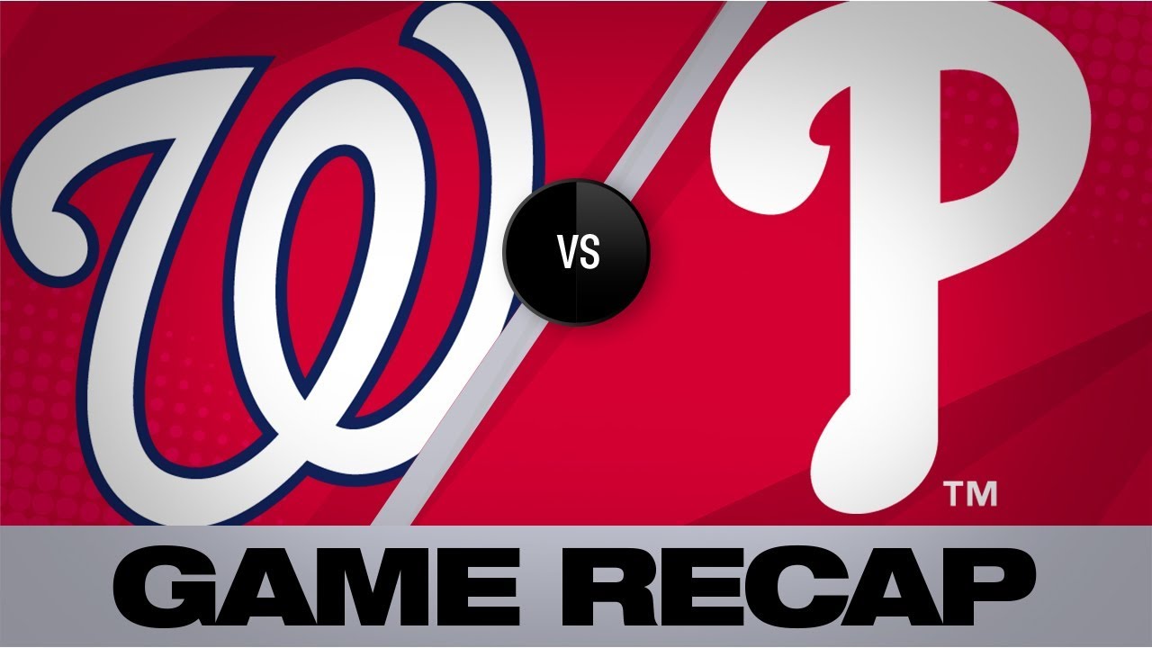 baseball ops Strasburg leads the Nats in shutout win | Nationals-Phillies Game Highlights 7/12/19