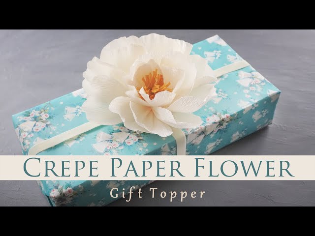 Paper Flower Gift Toppers 