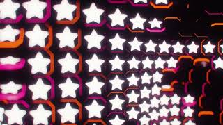 Satisfying Neon Tiles 3D Animation: Stars(2 Hrs Relaxing, Satisfying, VJ Loop, Screensaver, ASMR) 4K
