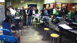Oxygen and acetylene explosion
