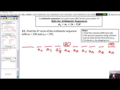 10.2 - Finding the Missing Term of an Arithmetic Sequence without the First Term